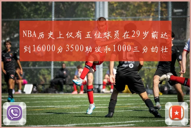 NBA历史上仅有五位球员在29岁前达到16000分3500助攻和1000三分的壮举